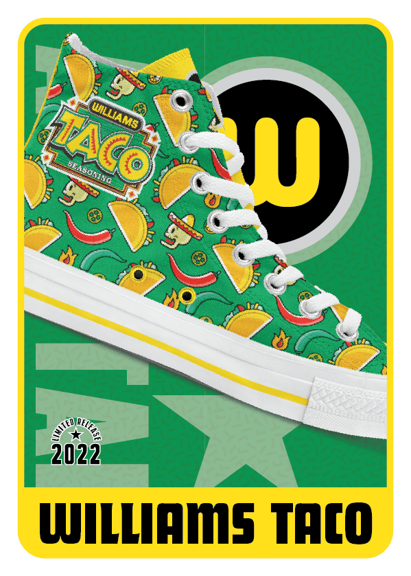 Williams All-Stars Taco trading card โ Beast Creative Agency โ front