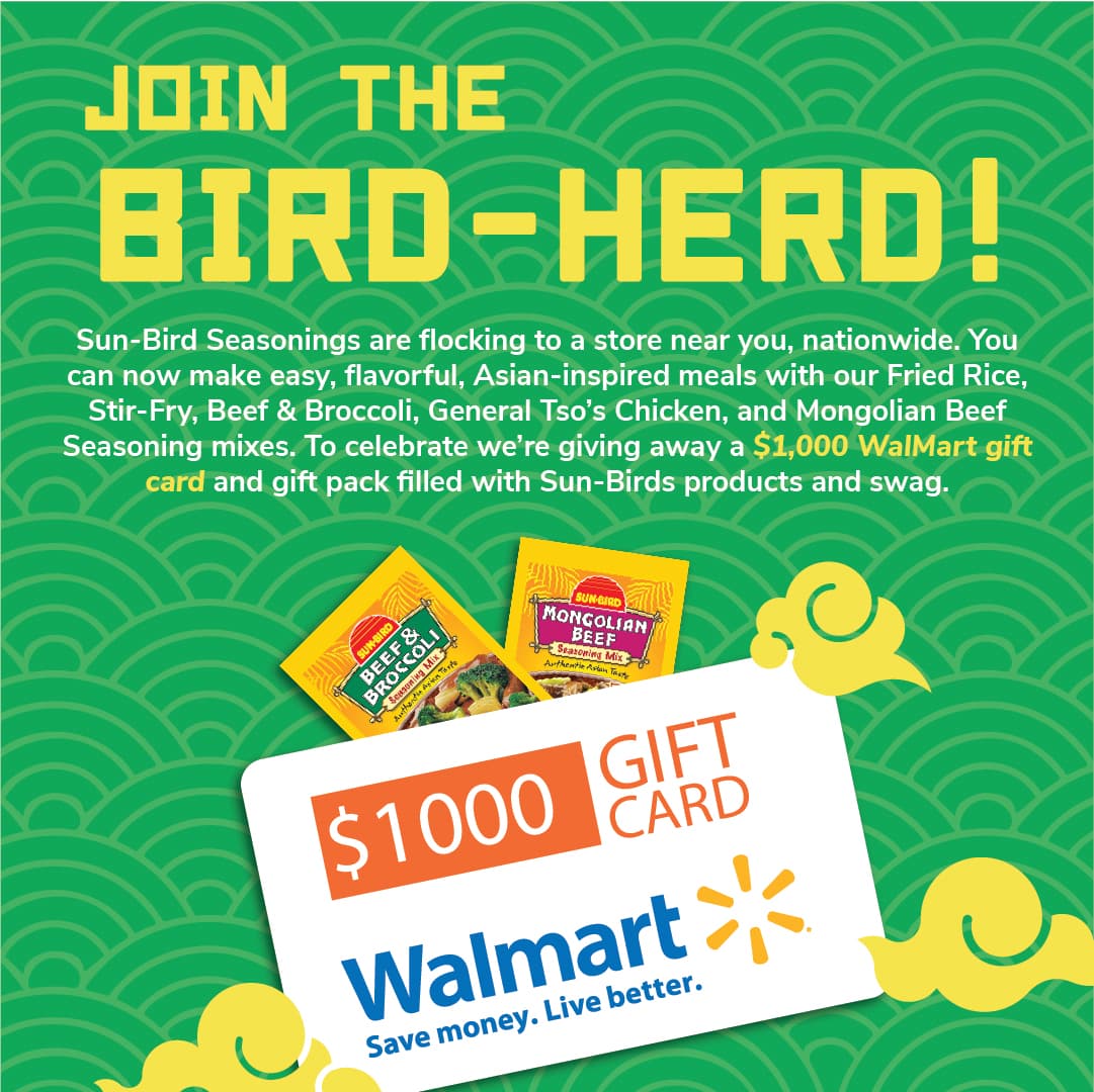 Sun-Bird Seasonings: Bird Herd: Walmart Rollout