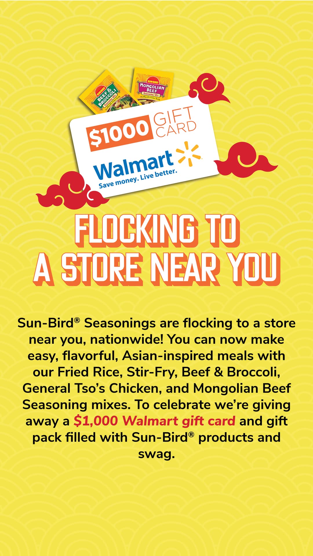 Sun-Bird mobile story — Flocking to a Store Near You sweepstakes